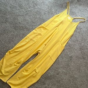 Free People Movement- Hot Shot Onesie- Yellow- Size Medium- Worn ONCE